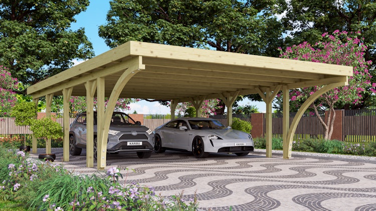 Karibu Carport Doppelcarport Classic Doppel 3