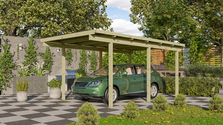 Karibu Carport Einzelcarport Eco 1/2 Bild