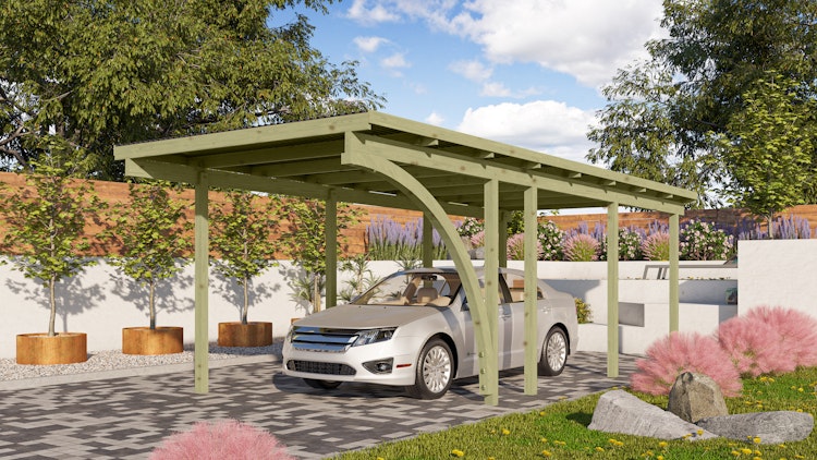 Karibu Carport Einzelcarport Eco 1/2 Bild