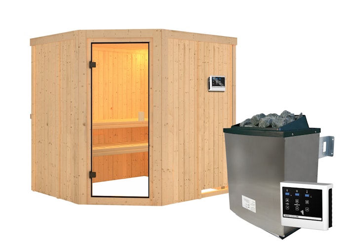 Karibu Woodfeeling Sauna Bodo - 68 mm Aktionssauna