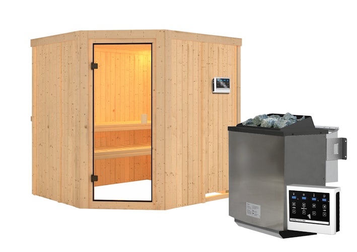 Karibu Woodfeeling Sauna Bodo - 68 mm Aktionssauna