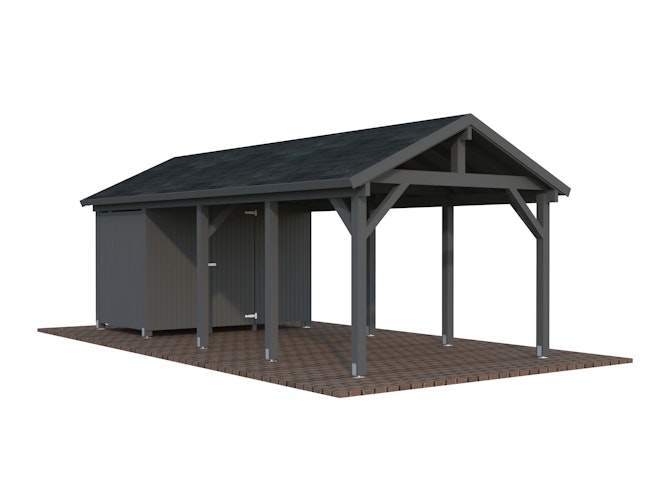 Palmako Carport Robert 23,1 m² mit Geräteraum