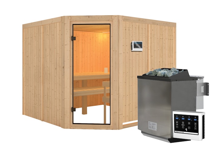 Karibu Woodfeeling Sauna Ystad - 68 mm Aktionssauna