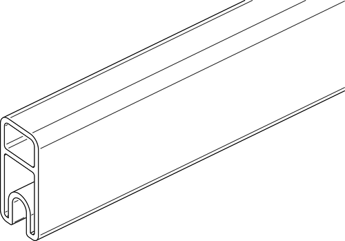OSMO ALU-Fence Abschlussprofil 184 x 1,9 x 4,1 cm
