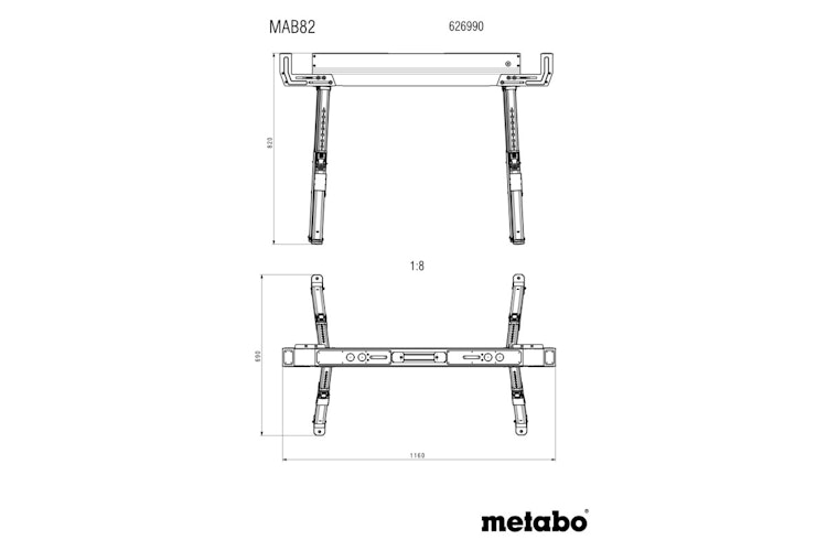 Metabo ARBEITSBOCK-SET MAB 82 (626990000) Bild