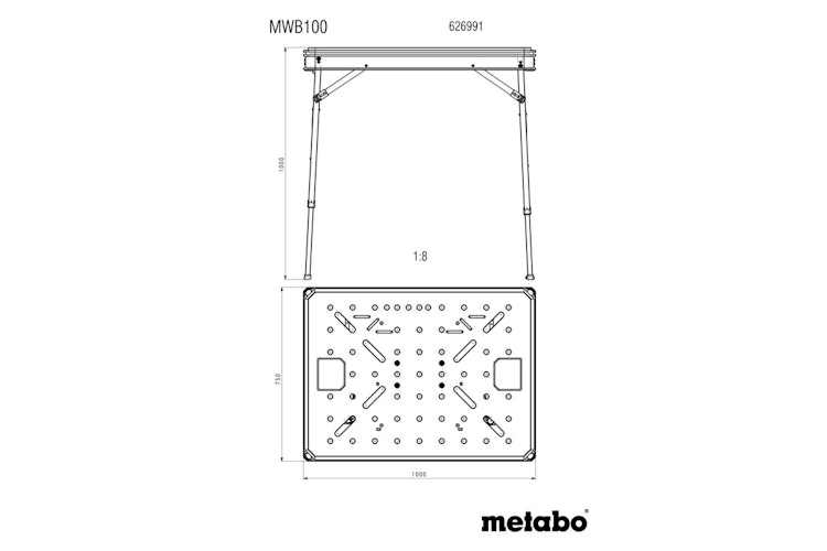 Metabo  Multifunktionstisch MWB 100 626991000 Bild