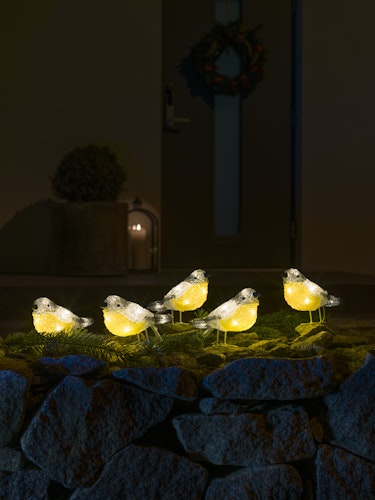 Konstsmide Weihnachtsbeleuchtung  LED Acryl Vögel 5er-Set Bild