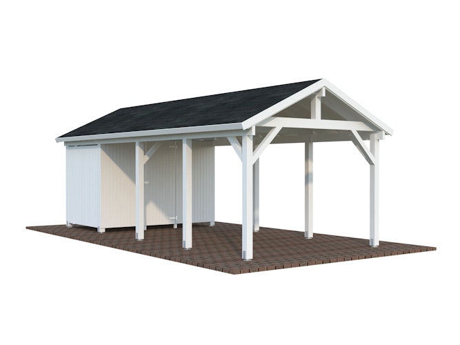 Palmako Carport Robert 23,1 m² mit Geräteraum