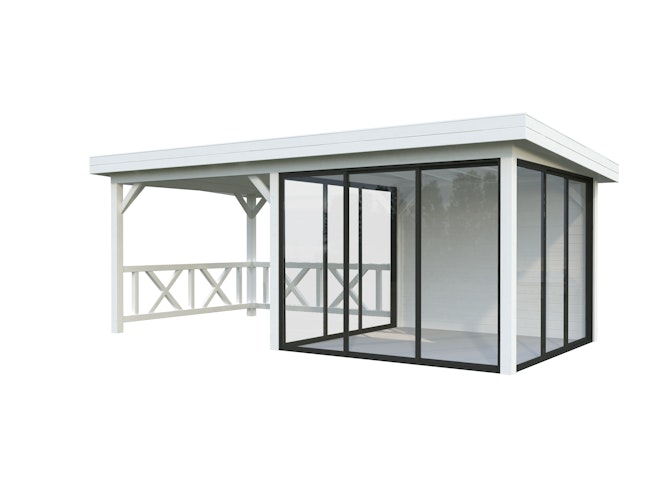 Palmako Gartenhaus Connect Lenna 16,6 m² Set 404 Slide