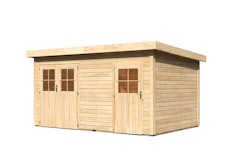 Karibu Woodfeeling Gartenhaus Mattrup - 28 mm inkl. gratis Innenraum-Pflegebox im Wert von 99€