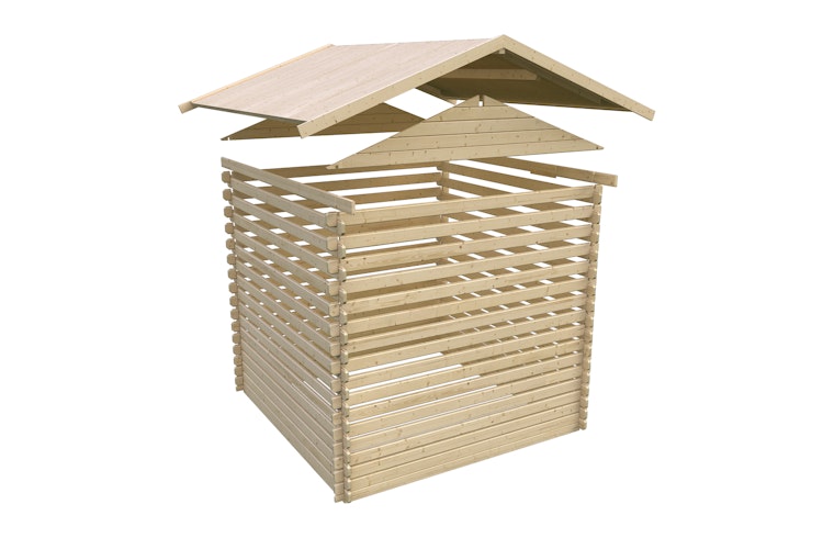 Karibu Woodfeeling Gartenhaus Felsenau 3/4/5 - 38 mm inkl. gratis Innenraum-Pflegebox im Wert von 99€ Bild