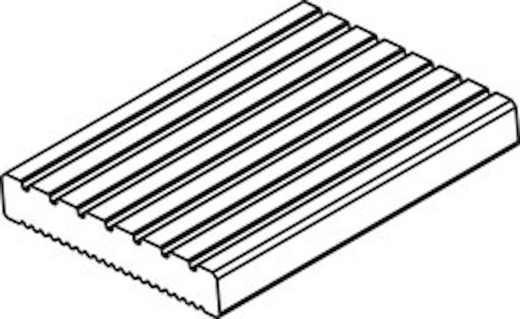 Handmuster OSMO Terrassendiele Douglasie 27 X 143 mm genutet / geriffelt Bild