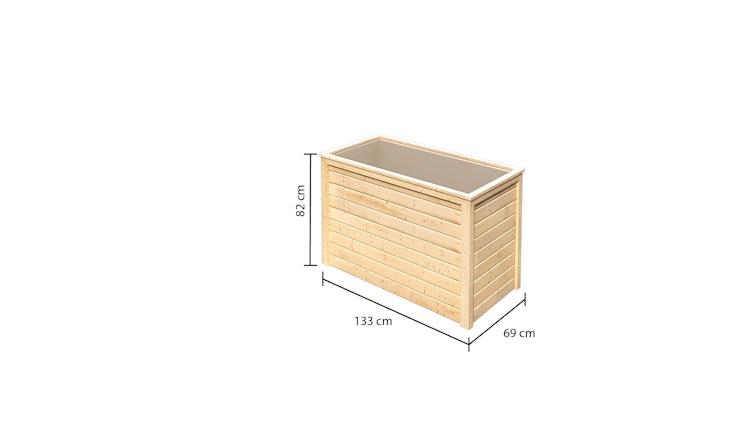 Karibu Hochbeet 1 - 460 l Fassungsvermögen 19 mm Wandstärke Bild