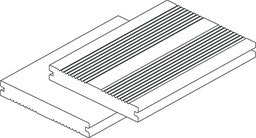 Handmuster OSMO Terrassendiele Multi-Deck braun Voll 20 x 140 mm  französisch oder glattZubehörbild