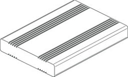 Handmuster OSMO Terrassendiele Douglasie 27 x 143 mm französisch