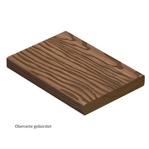 OSMO Terrassendiele Thermoholz Kiefer gebürstet/geriffelt - für SenoFix 25 x 140 mm Bild