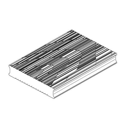 OSMO Terrassendiele Thermoholz Kiefer gebürstet/geriffelt - für SenoFix 25 x 140 mm Bild