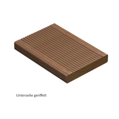 OSMO Terrassendiele Thermoholz Kiefer gebürstet/geriffelt - für SenoFix 25 x 140 mm Bild