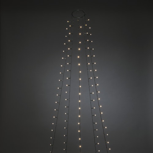 Konstsmide Weihnachtsbeleuchtung  LED Baummantel weiß H180cm Ring Ø8cm Bild