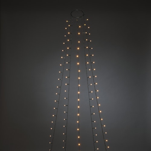 Konstsmide Weihnachtsbeleuchtung  LED Baummantel bernstein H180cm Ring Ø8cm