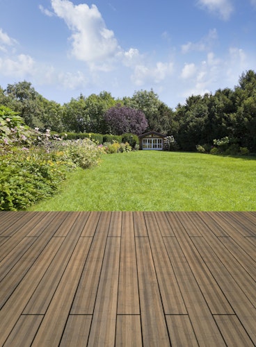 aMbooo Terrassendiele Bambus PRIMAVERDE in White Oak Bild