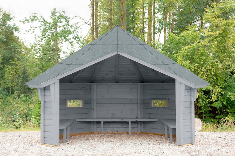 Wolff Finnhaus Wetterschutzhütte / Grillhütte Wanja 3327 XL 45