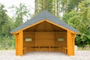 Vorschaubild Wolff Finnhaus Wetterschutzhütte / Grillhütte Wanja 3327 XL 45