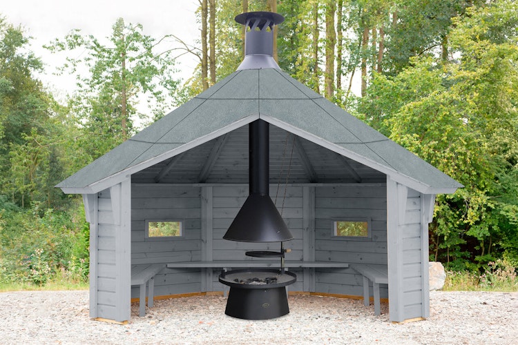 Wolff Finnhaus Wetterschutzhütte / Grillhütte Wanja 3327 XL 45
