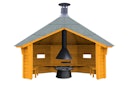 Vorschaubild Wolff Finnhaus Wetterschutzhütte / Grillhütte Wanja 3327 XL 45
