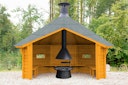 Vorschaubild Wolff Finnhaus Wetterschutzhütte / Grillhütte Wanja 3327 XL 45