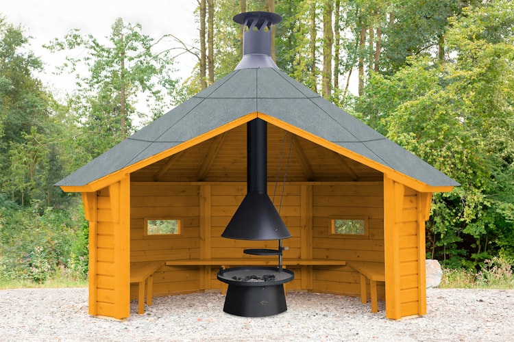 Wolff Finnhaus Wetterschutzhütte / Grillhütte Wanja 3327 XL 45