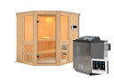 Vorschaubild Karibu Amelia 1 - Sauna mit Eckeinstieg 68 mm