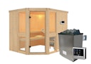 Vorschaubild Karibu Amelia 3 - Sauna mit Eckeinstieg 68 mm