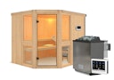 Vorschaubild Karibu Amelia 3 - Sauna mit Eckeinstieg 68 mm