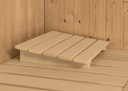 Vorschaubild Karibu Amelia 3 - Sauna mit Eckeinstieg 68 mm inkl. gratis Saunaofen & 8-teiligem Zubehörpaket (Gesamtwert 741,91€) Bild