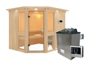 Vorschaubild Karibu Amelia 3 - Sauna mit Eckeinstieg 68 mm