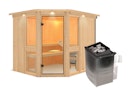 Vorschaubild Karibu Amelia 3 - Sauna mit Eckeinstieg 68 mm