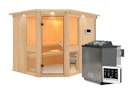 Vorschaubild Karibu Amelia 3 - Sauna mit Eckeinstieg 68 mm