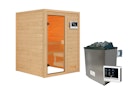 Vorschaubild Karibu Woodfeeling Sauna Sandra - 38 mm Massivholz Aktionssauna