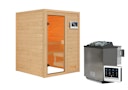 Vorschaubild Karibu Woodfeeling Sauna Sandra - 38 mm Massivholz Aktionssauna