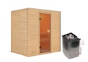 Vorschaubild Karibu Woodfeeling Sauna Selena - 38 mm Massivholz Aktionssauna