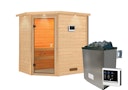 Vorschaubild Karibu Woodfeeling Sauna Jella - 38 mm Massivholz Aktionssauna