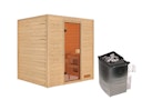 Vorschaubild Karibu Woodfeeling Sauna Adelina - 38 mm Massivholz Aktionssauna