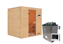 Vorschaubild Karibu Woodfeeling Sauna Adelina - 38 mm Massivholz Aktionssauna