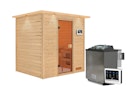 Vorschaubild Karibu Woodfeeling Sauna Adelina - 38 mm Massivholz Aktionssauna