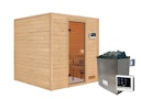 Vorschaubild Karibu Woodfeeling Sauna Jara - 38 mm Massivholz Aktionssauna