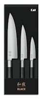 KAI Wasabi Black Sets Messer-Set 6710P + 6715U + 6720C