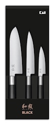 KAI Wasabi Black Sets Messer-Set 6710P + 6715U + 6716S