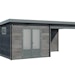 Wolff Finnhaus WPC Gartenhaus Trend D+ mit Lounge-Anbau - 28 mmBild