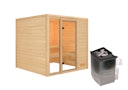 Vorschaubild Karibu Woodfeeling Sauna Jutta - 38 mm Massivholz Aktionssauna